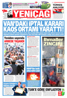 YENİÇAĞ 4 Nisan 2024 gazete manşeti