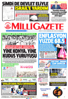 MİLLİ GAZETE 4 Nisan 2024 gazete manşeti