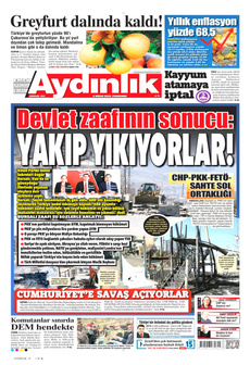 AYDINLIK GAZETESİ 4 Nisan 2024 gazete manşeti