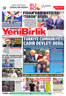 YENİBİRLİK 4 Nisan 2024 gazete manşeti