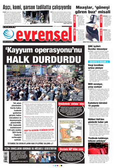 EVRENSEL 4 Nisan 2024 gazete manşeti
