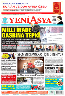 YENİ ASYA 4 Nisan 2024 gazete manşeti