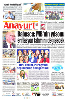 ANAYURT 4 Nisan 2024 gazete manşeti