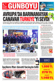 GÜNBOYU 4 Nisan 2024 gazete manşeti