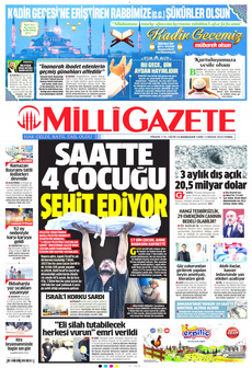 MİLLİ GAZETE 5 Nisan 2024 gazete manşeti