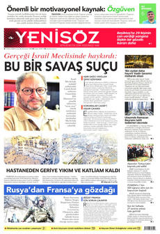 YENİ SÖZ GAZETESİ 5 Nisan 2024 gazete manşeti