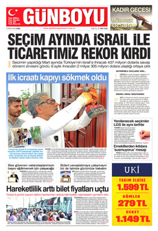 GÜNBOYU 5 Nisan 2024 gazete manşeti