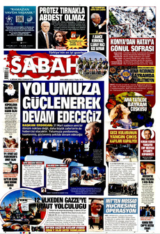 SABAH 6 Nisan 2024 gazete manşeti