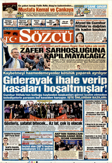SÖZCÜ 6 Nisan 2024 gazete manşeti