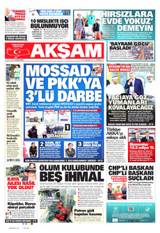 AKŞAM 6 Nisan 2024 gazete manşeti