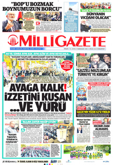 MİLLİ GAZETE 6 Nisan 2024 gazete manşeti