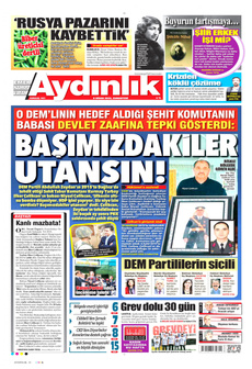 AYDINLIK GAZETESİ 6 Nisan 2024 gazete manşeti