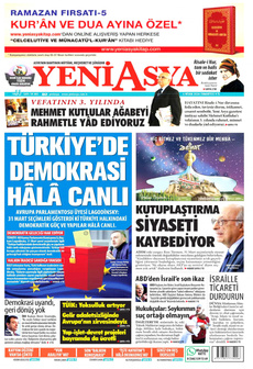 YENİ ASYA 6 Nisan 2024 gazete manşeti