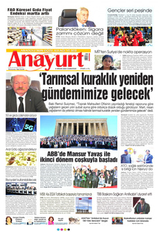 ANAYURT 6 Nisan 2024 gazete manşeti