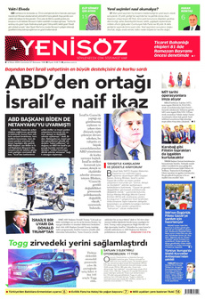 YENİ SÖZ GAZETESİ 6 Nisan 2024 gazete manşeti