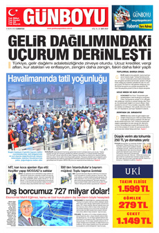 GÜNBOYU 6 Nisan 2024 gazete manşeti