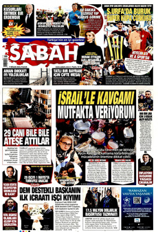 SABAH 7 Nisan 2024 gazete manşeti