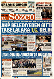 SÖZCÜ 7 Nisan 2024 gazete manşeti