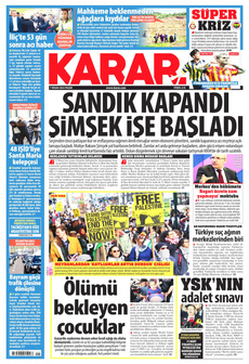 KARAR 7 Nisan 2024 gazete manşeti