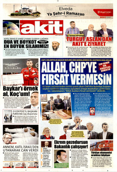 YENİ AKİT 7 Nisan 2024 gazete manşeti