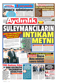 AYDINLIK GAZETESİ 7 Nisan 2024 gazete manşeti