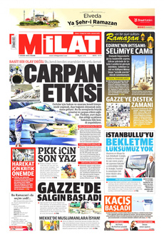 MİLAT 7 Nisan 2024 gazete manşeti