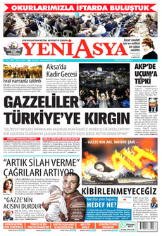 YENİ ASYA 7 Nisan 2024 gazete manşeti
