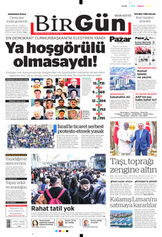 BİRGÜN 7 Nisan 2024 gazete manşeti