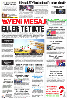 YENİ MESAJ 7 Nisan 2024 gazete manşeti