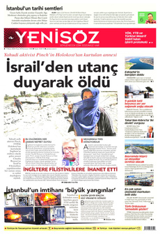 YENİ SÖZ GAZETESİ 7 Nisan 2024 gazete manşeti