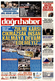 DOĞRU HABER 7 Nisan 2024 gazete manşeti
