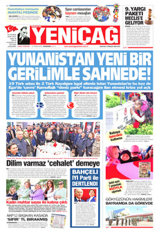 YENİÇAĞ 11 Nisan 2024 gazete manşeti