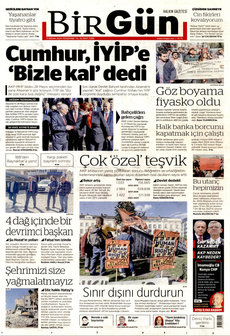 BİRGÜN 11 Nisan 2024 gazete manşeti