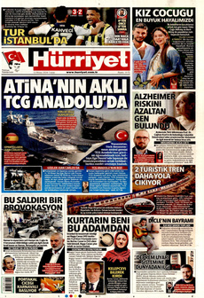 HÜRRİYET 12 Nisan 2024 gazete manşeti