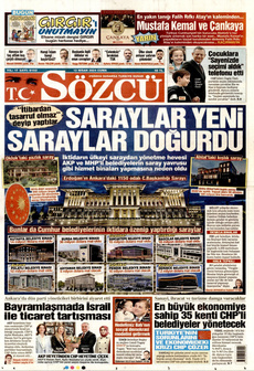 SÖZCÜ 12 Nisan 2024 gazete manşeti