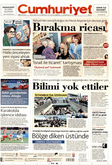 CUMHURİYET 12 Nisan 2024 gazete manşeti