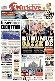 TÜRKİYE GAZETESİ 12 Nisan 2024 gazete manşeti