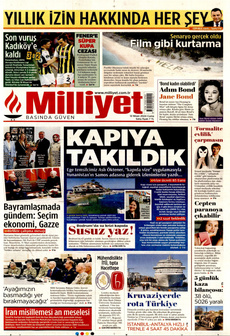 MİLLİYET 12 Nisan 2024 gazete manşeti