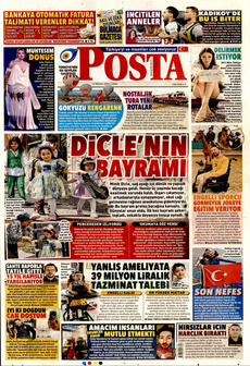 POSTA 12 Nisan 2024 gazete manşeti