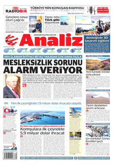 ANALİZ 12 Nisan 2024 gazete manşeti