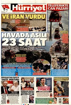 HÜRRİYET 14 Nisan 2024 gazete manşeti