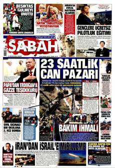 SABAH 14 Nisan 2024 gazete manşeti