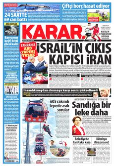 KARAR 14 Nisan 2024 gazete manşeti