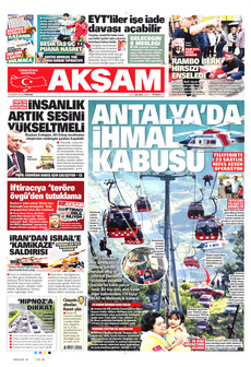 AKŞAM 14 Nisan 2024 gazete manşeti