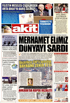 YENİ AKİT 14 Nisan 2024 gazete manşeti