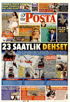 POSTA 14 Nisan 2024 gazete manşeti