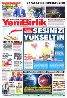 YENİBİRLİK 14 Nisan 2024 gazete manşeti