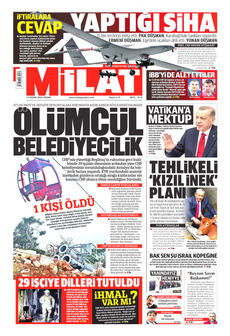 MİLAT 14 Nisan 2024 gazete manşeti