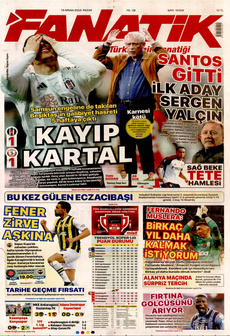 FANATİK 14 Nisan 2024 gazete manşeti