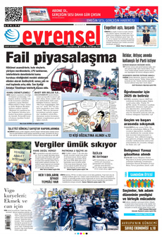 EVRENSEL 14 Nisan 2024 gazete manşeti